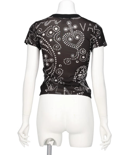 RHINESTUDS T SHIRT KNIT