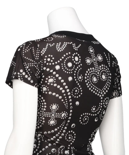 RHINESTUDS T SHIRT KNIT