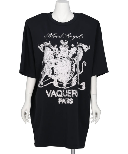 VAQUERA(ヴァケラ) SHOULDER PAD TALL TEE KNIT