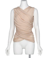 FETICO(フェティコ) 2026SS SHEER GATHERED SLEEVELESS TOP FTC262-0407