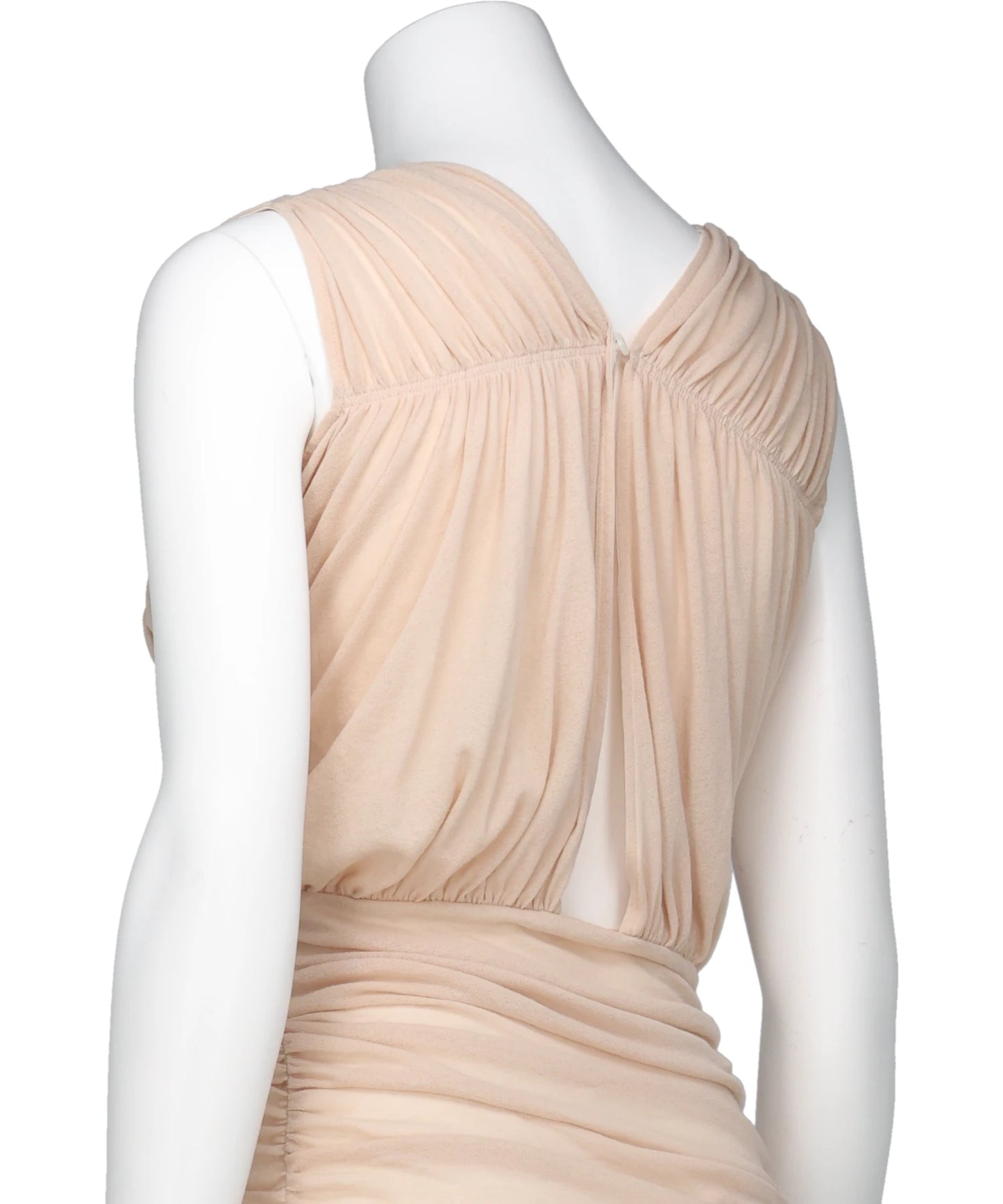 SHEER GATHERED SLEEVELESS TOP