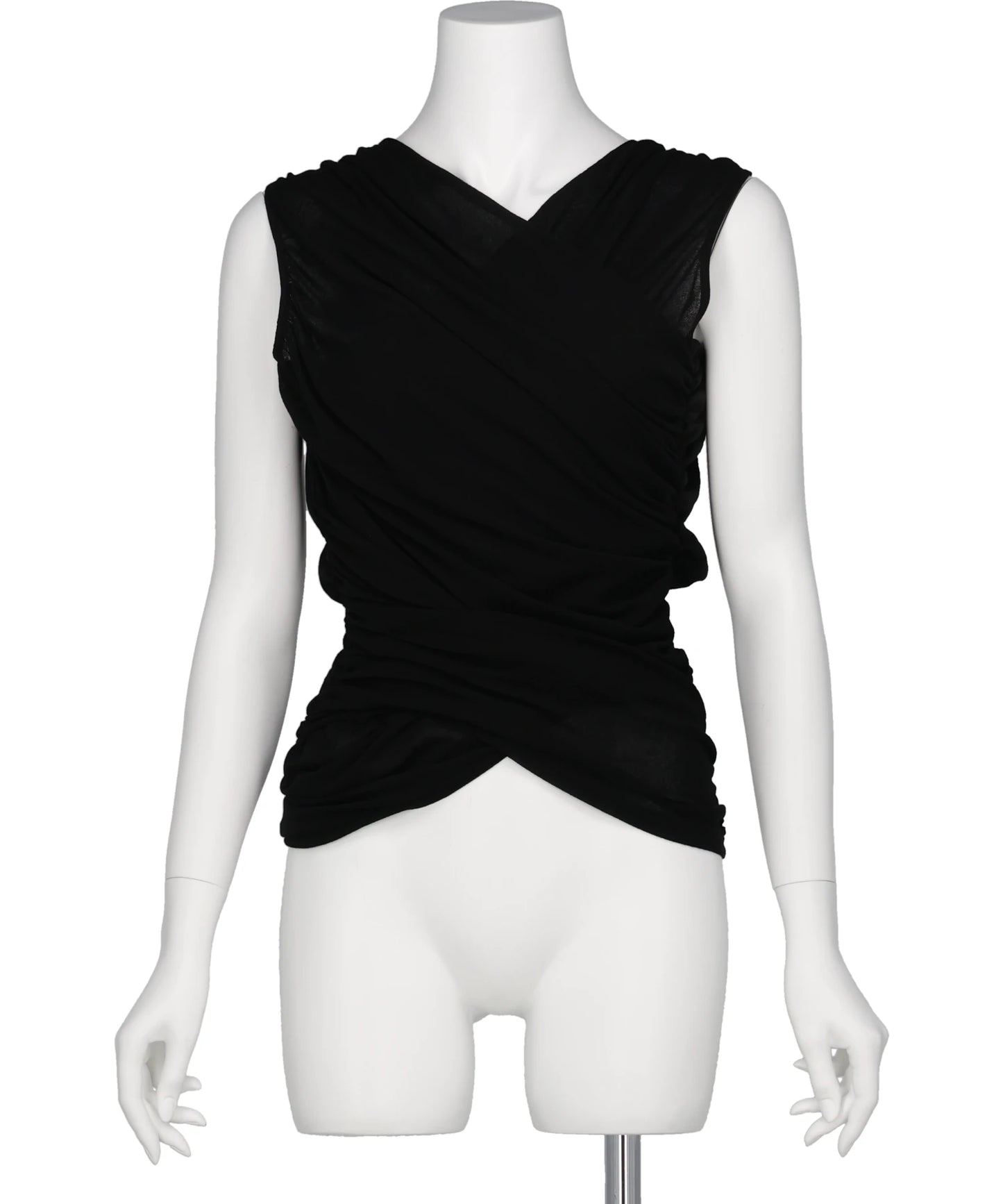 FETICO(フェティコ) 2026SS SHEER GATHERED SLEEVELESS TOP FTC262-0407