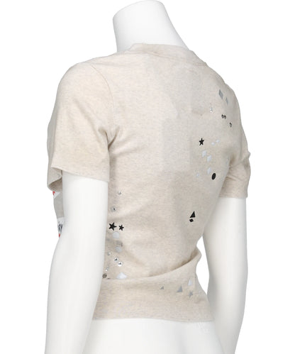 EMBELLISHED STICKER TEE