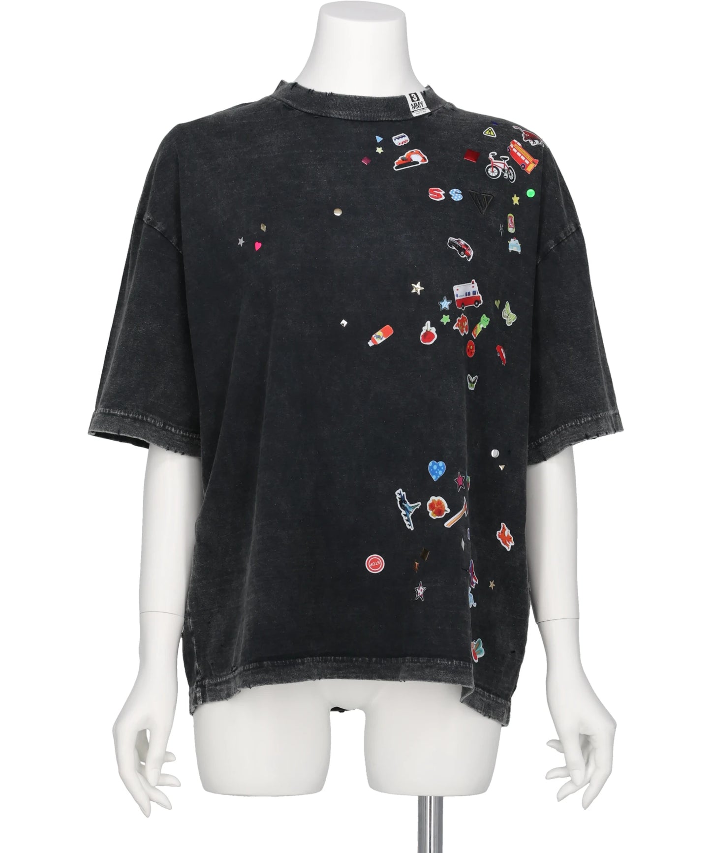 Maison MIHARA YASUHIRO(メゾンミハラヤスヒロ) BLEACHED KIDS STICKER TEE