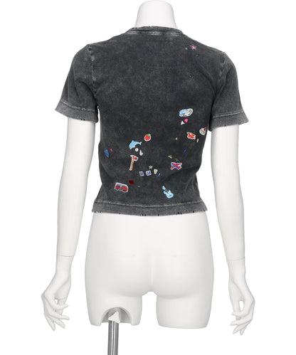 BLEACHED KIDS STICKER MINI TEE