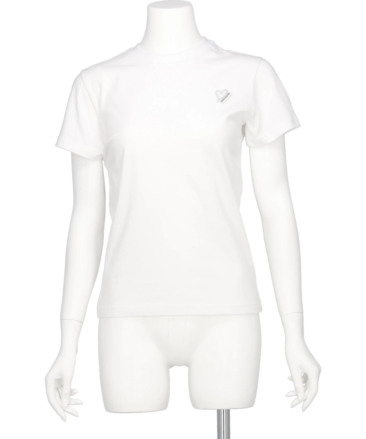 KIMHEKIM(キムヘキム) 2026SS MINI HEART PATCH SLIM FIT T-SHIRT ZF5JS07WH