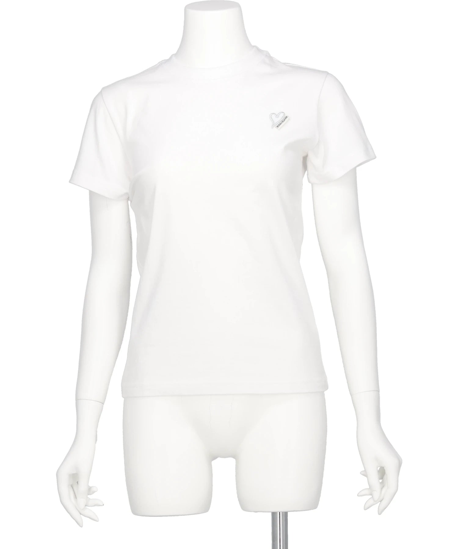 KIMHEKIM(キムヘキム) 2026SS MINI HEART PATCH SLIM FIT T-SHIRT ZF5JS07WH