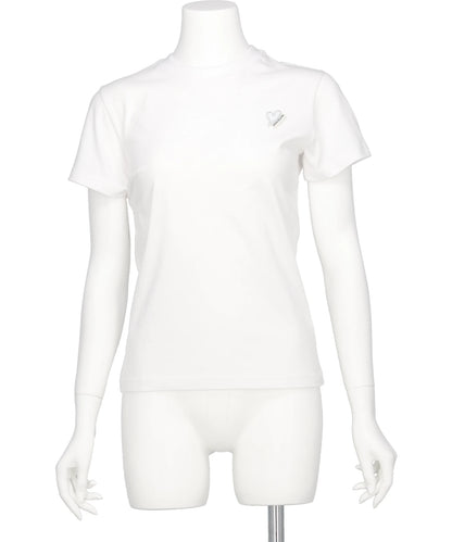 KIMHEKIM(キムヘキム) 2026SS MINI HEART PATCH SLIM FIT T-SHIRT ZF5JS07WH