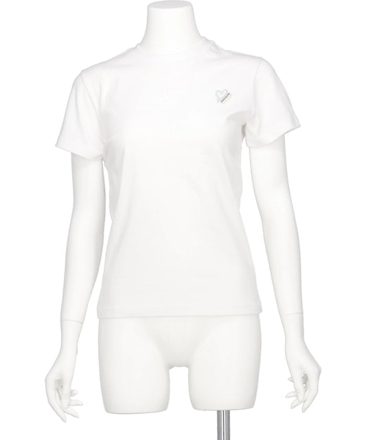 KIMHEKIM(キムヘキム) 2026SS MINI HEART PATCH SLIM FIT T-SHIRT ZF5JS07WH