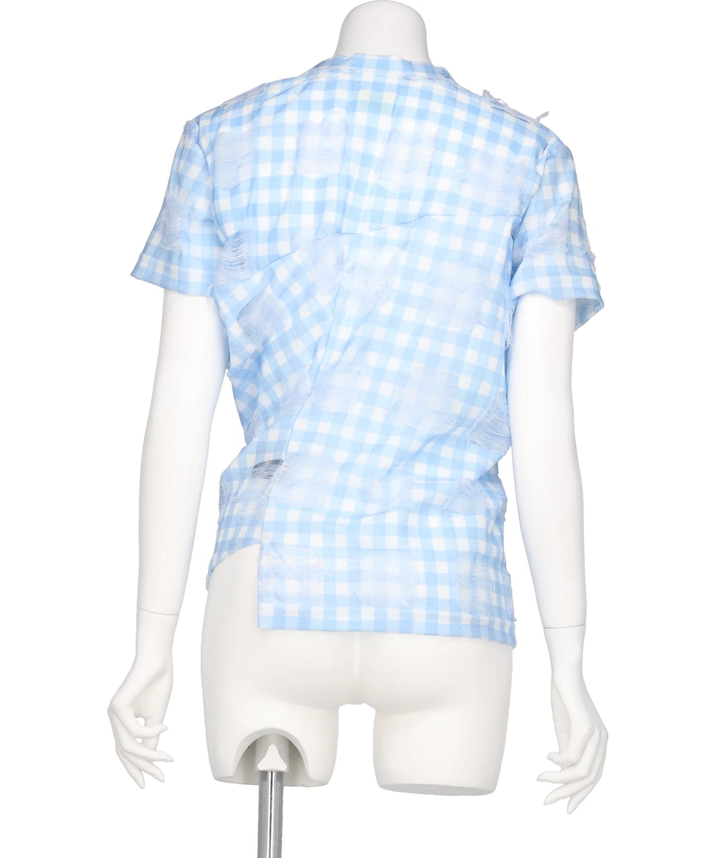 TWISTED BLUE CRASHE GINGHAM T