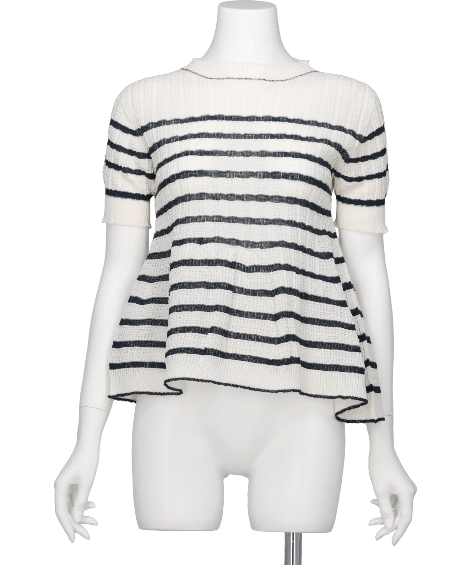 ODAKHA(オダカ) 2026SS ASYMMETRY STRIPED SEEMLES TOP OH26SS-WG05