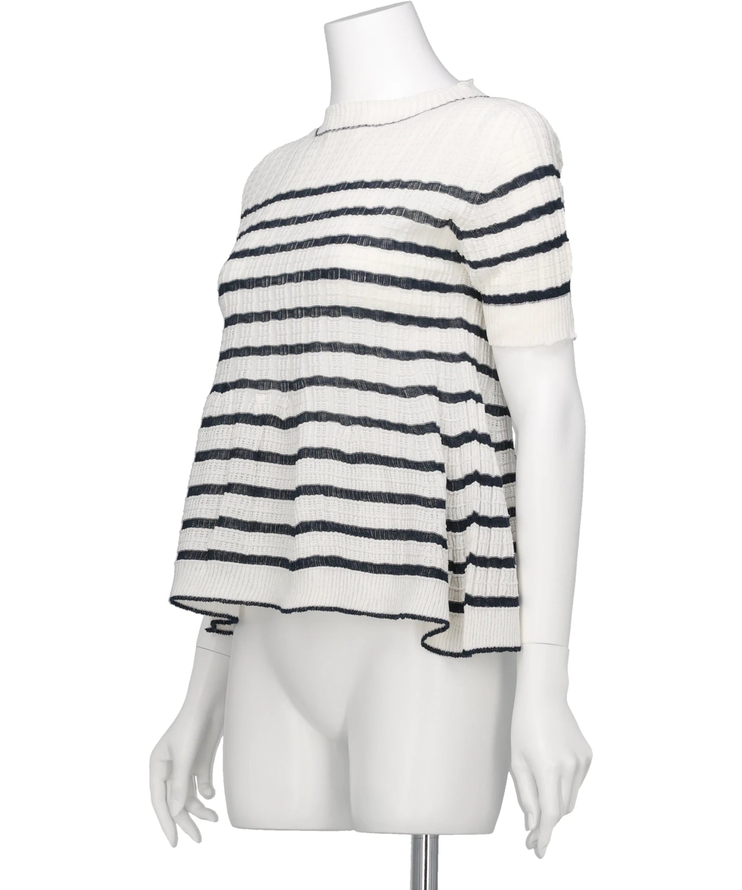 ASYMMETRY STRIPED SEEMLES TOP