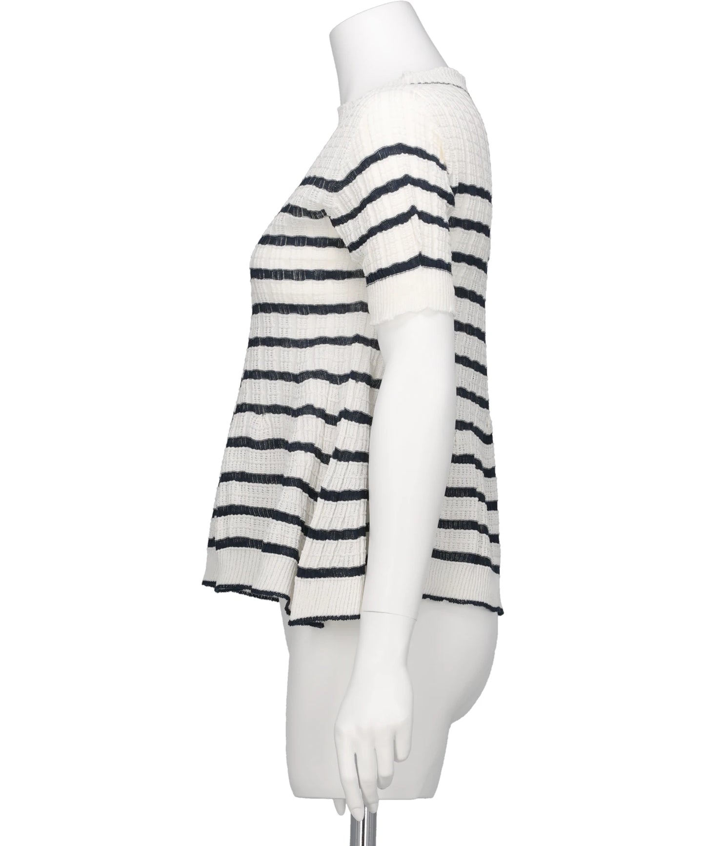 ASYMMETRY STRIPED SEEMLES TOP