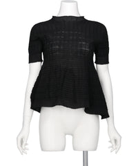 ODAKHA(オダカ) 2026SS ASYMMETRY STRIPED SEEMLES TOP OH26SS-WG05