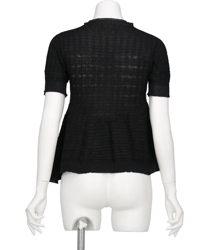 ASYMMETRY STRIPED SEEMLES TOP