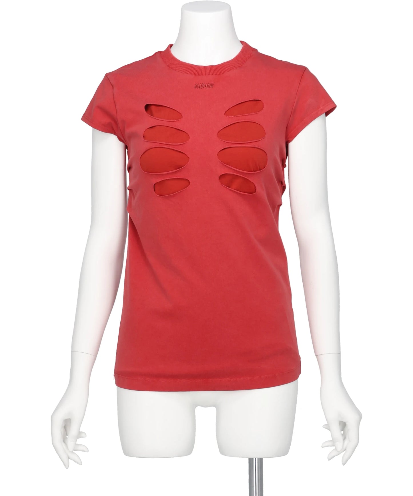 AVAVAV(アヴァヴァヴ) 2026SS BABY T-SHIRT DOUBLE LAYER CUT-OUT