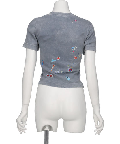 BLEACHED KIDS STICKER MINI TEE