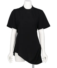Mame Kurogouchi(マメ クロゴウチ) COTTON JERSEY ASYMMETRIC T-SHIRT