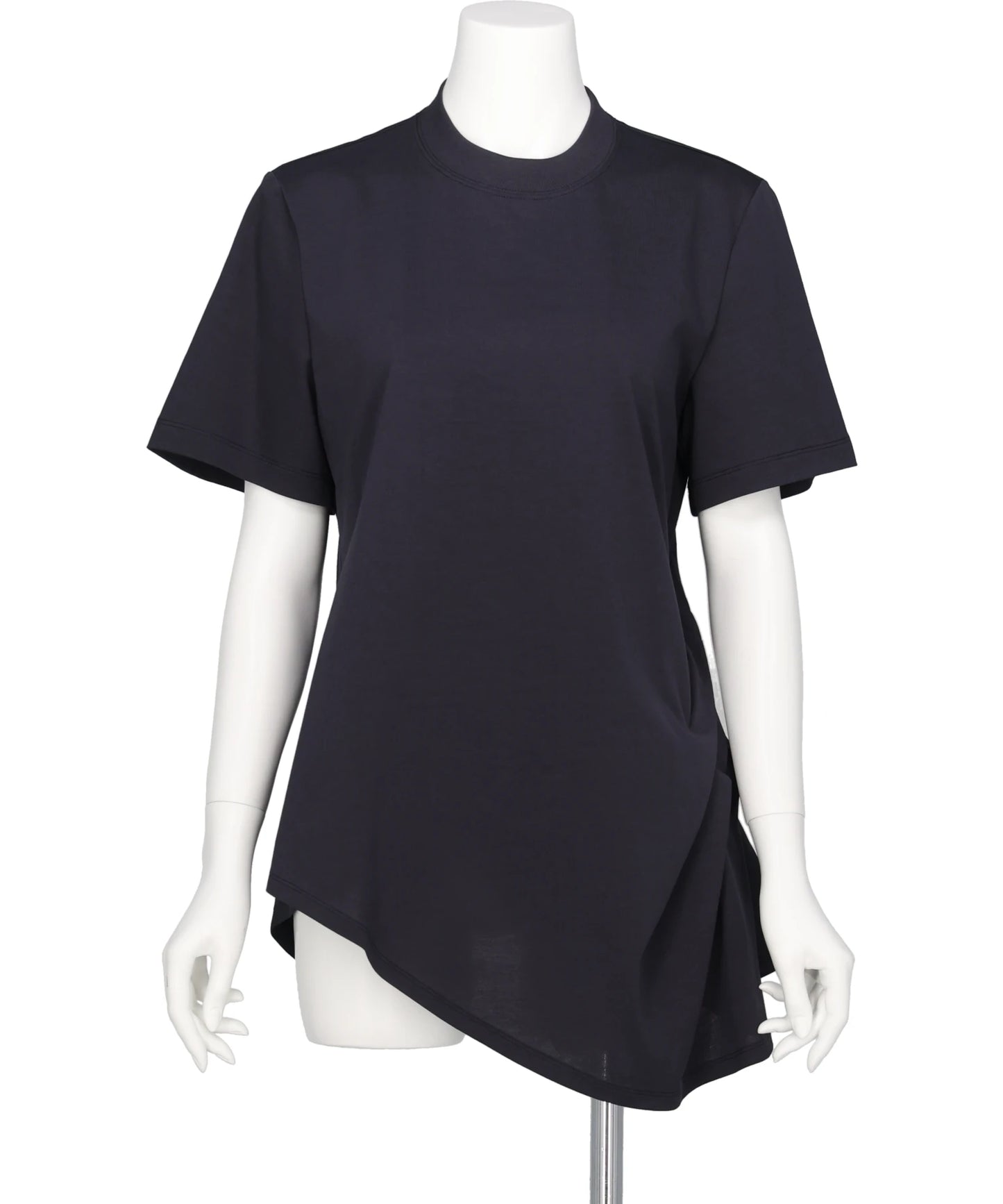 Mame Kurogouchi(マメ クロゴウチ) COTTON JERSEY ASYMMETRIC T-SHIRT