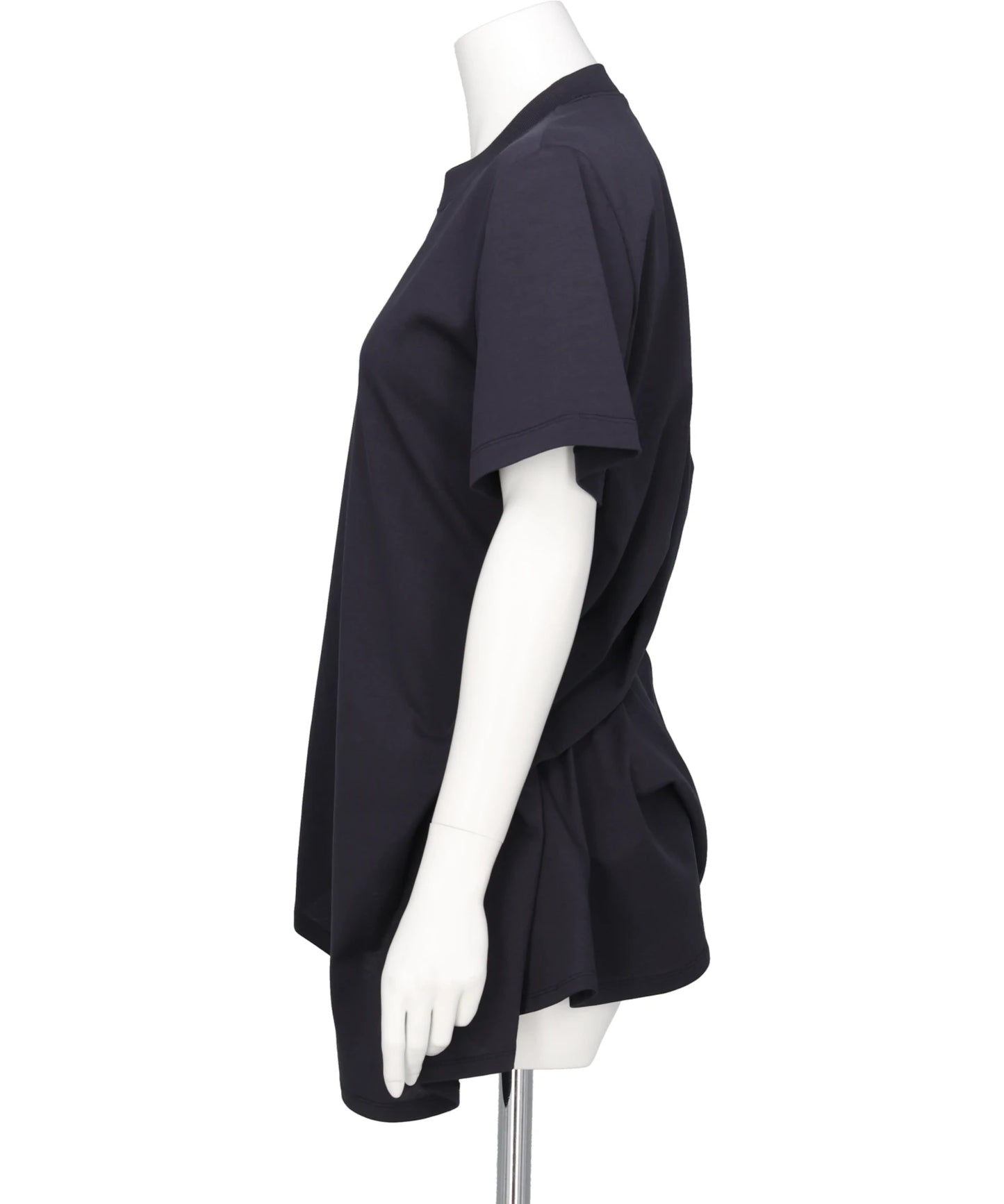 COTTON JERSEY ASYMMETRIC T-SHIRT