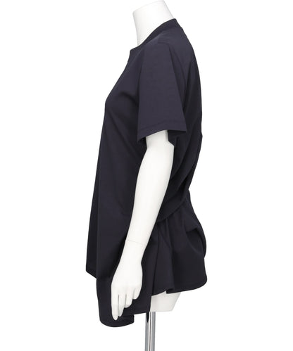 COTTON JERSEY ASYMMETRIC T-SHIRT