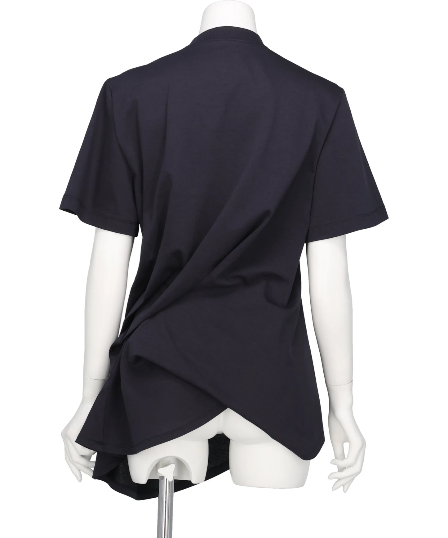 COTTON JERSEY ASYMMETRIC T-SHIRT