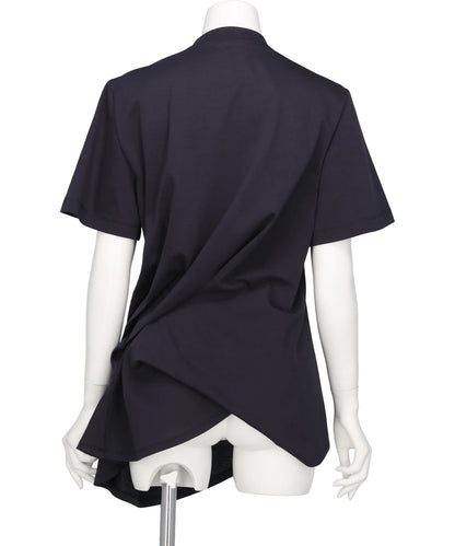COTTON JERSEY ASYMMETRIC T-SHIRT