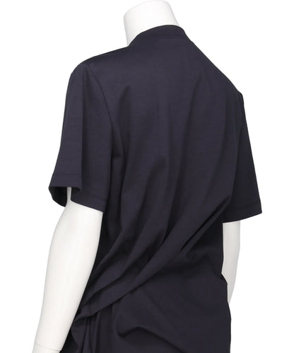 COTTON JERSEY ASYMMETRIC T-SHIRT