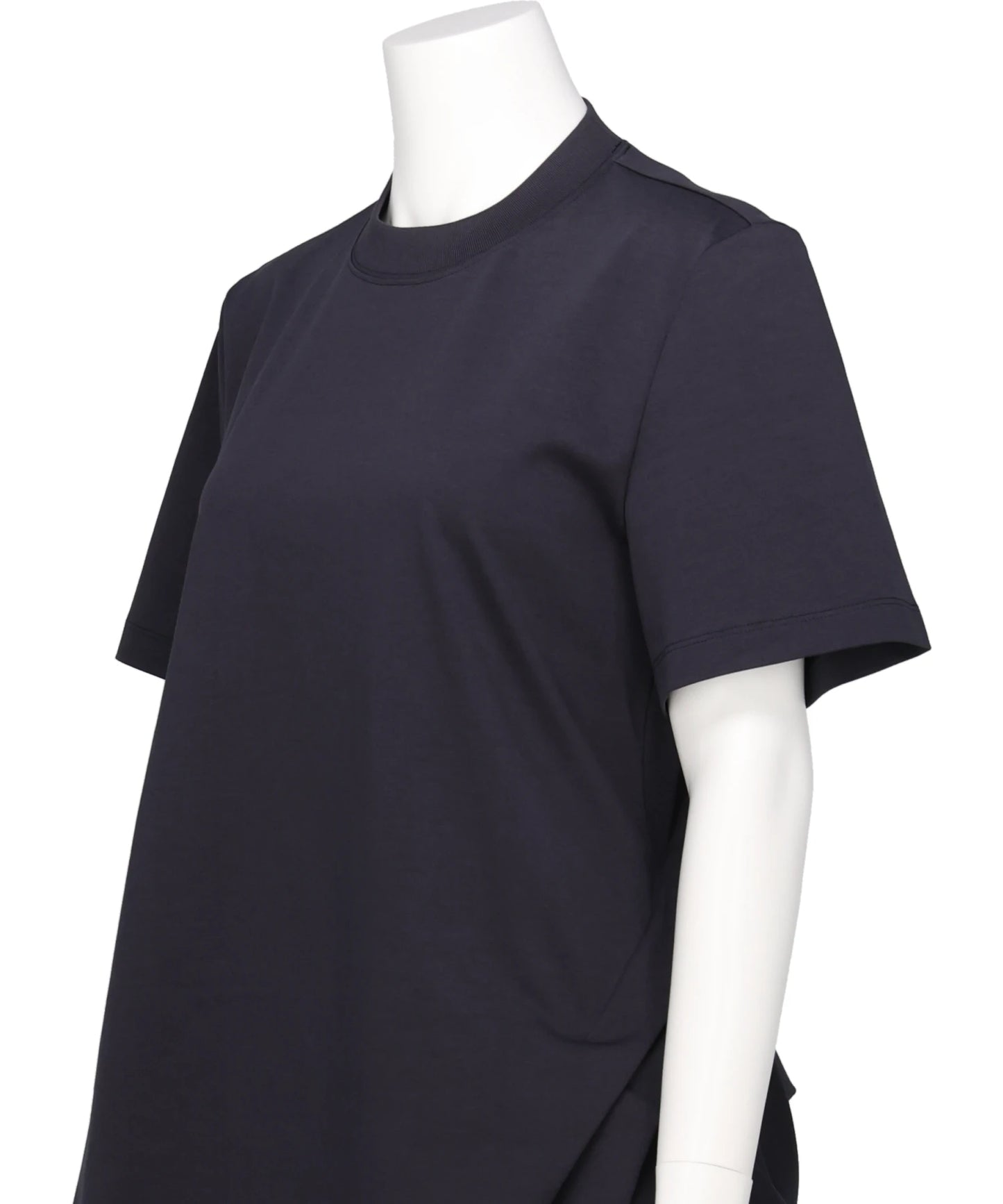 COTTON JERSEY ASYMMETRIC T-SHIRT