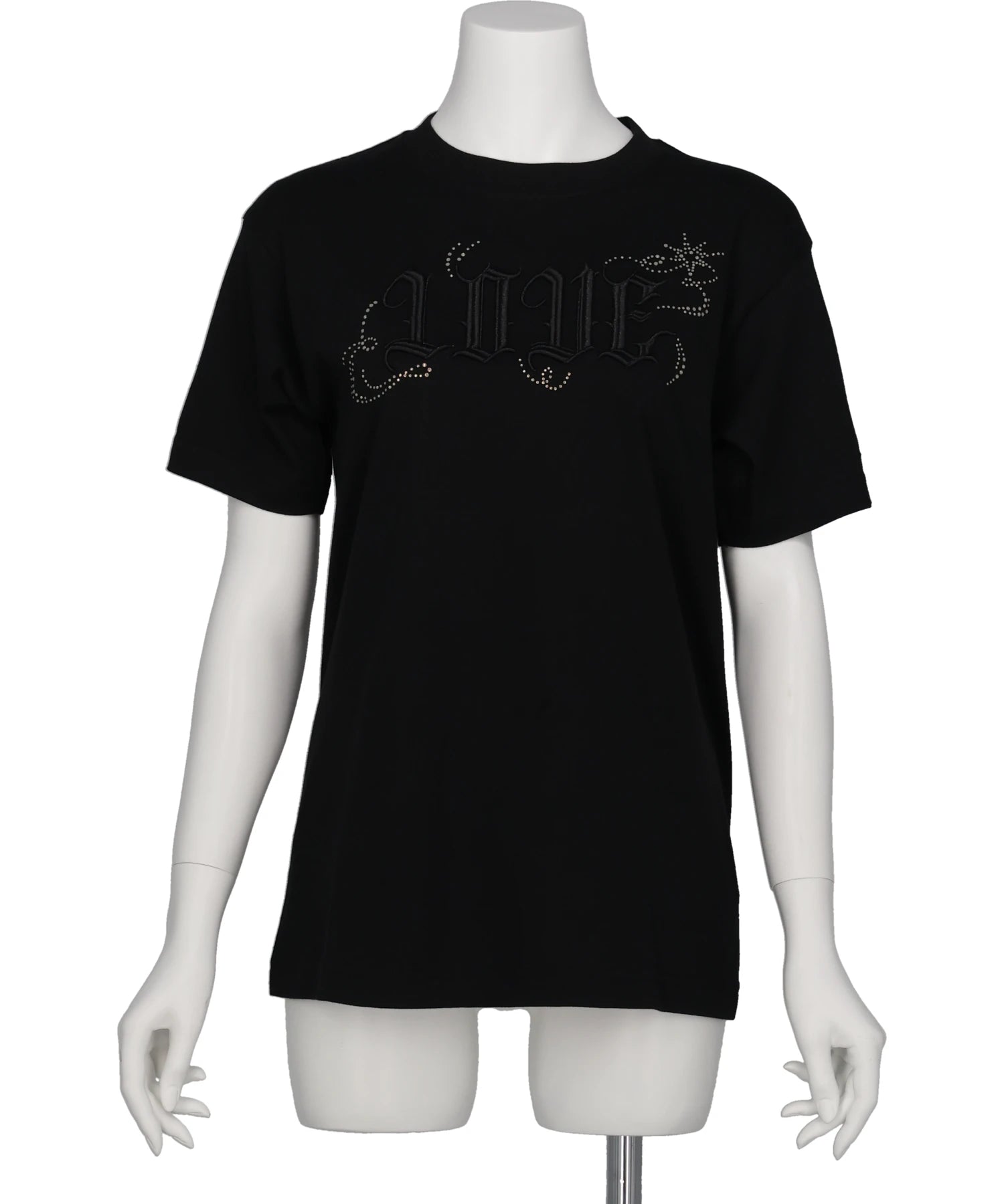 tanakadaisuke(タナカダイスケ) 2026AW LOVE SPARKLE T-SHIRT / BLACK×BLACK TD-25AW-PO91