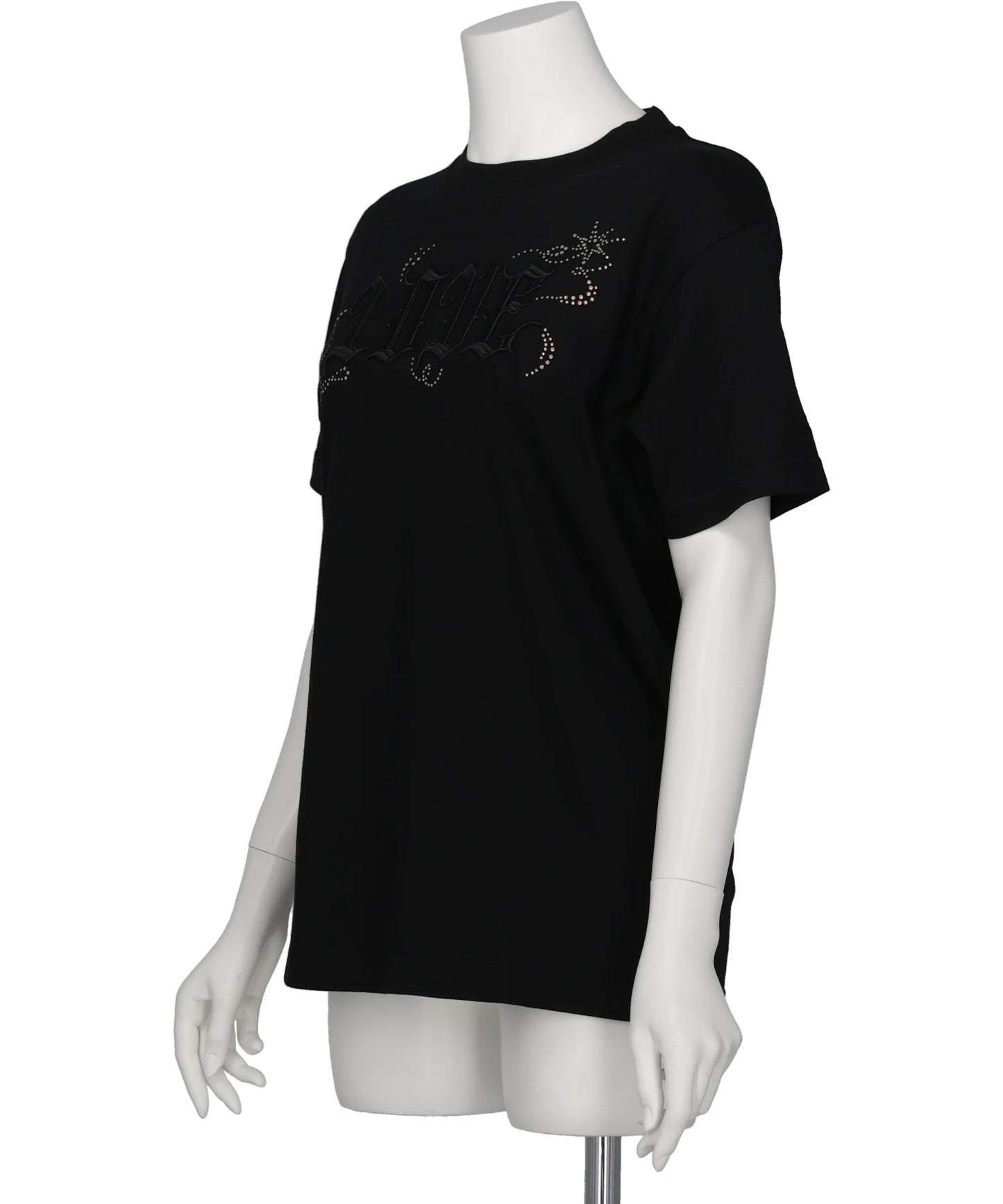 LOVE SPARKLE T-SHIRT / BLACK×BLACK