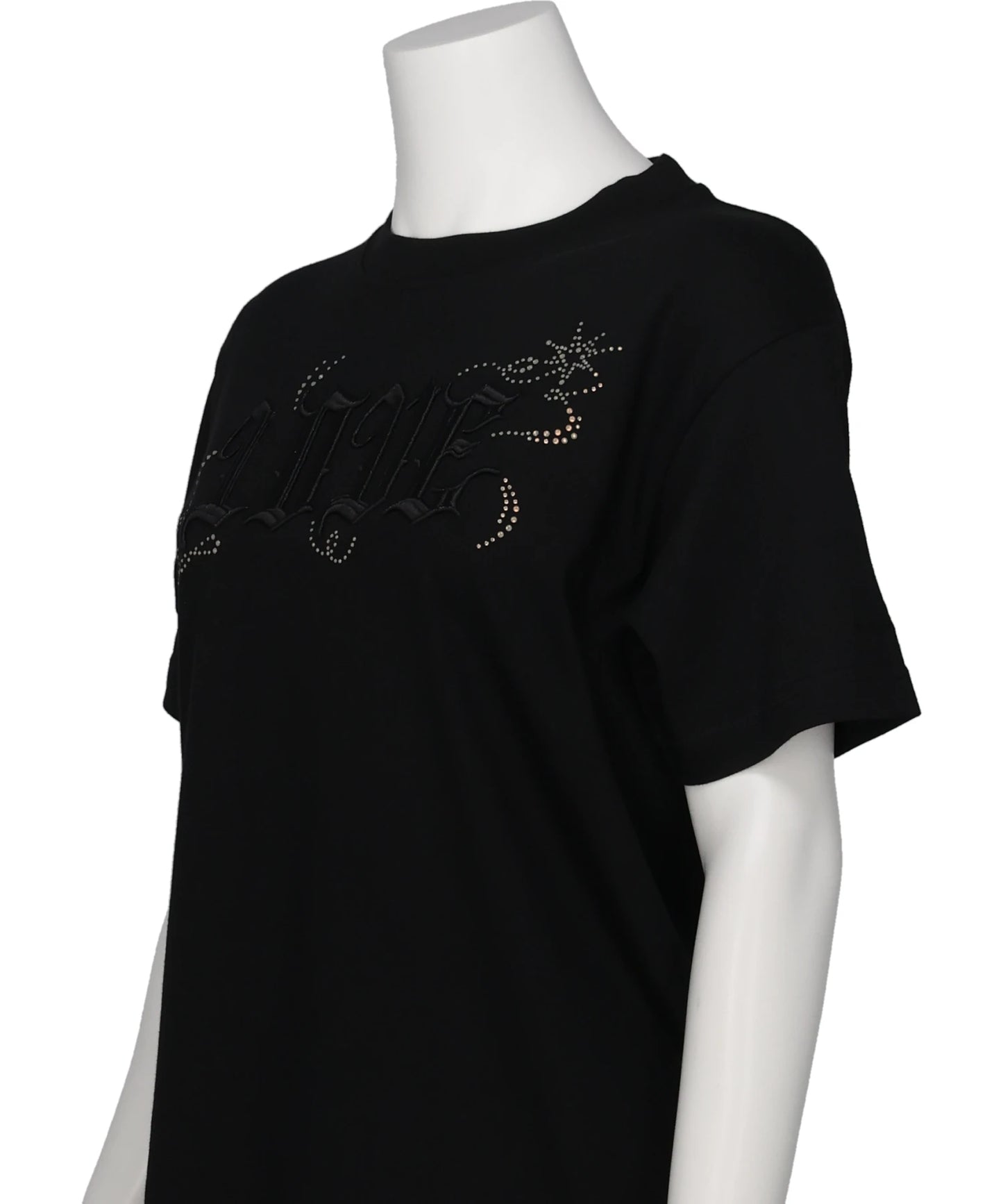 LOVE SPARKLE T-SHIRT / BLACK×BLACK