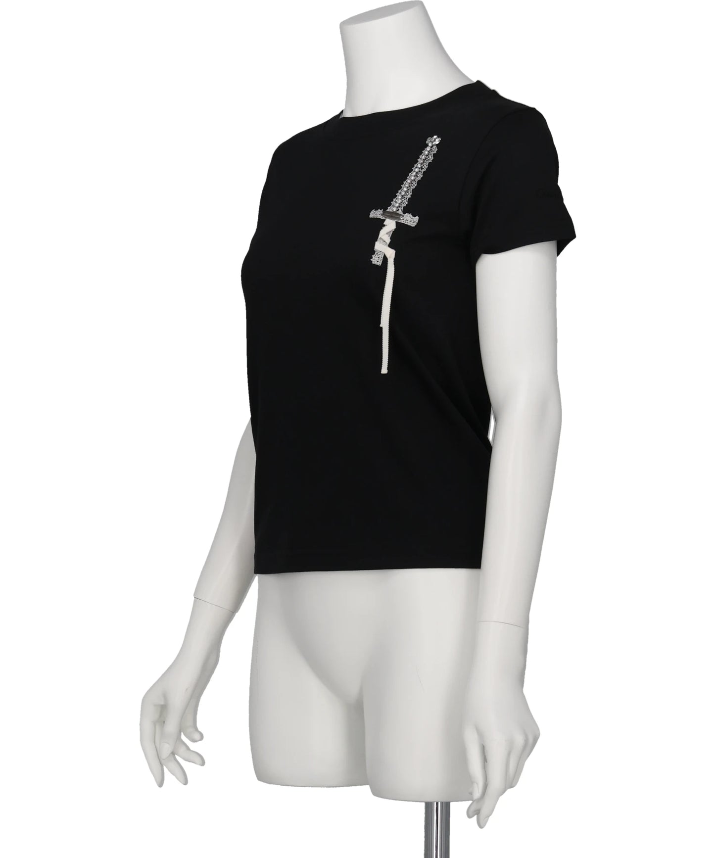 LACE KNIGHT EMBROIDERY T-SHIRT