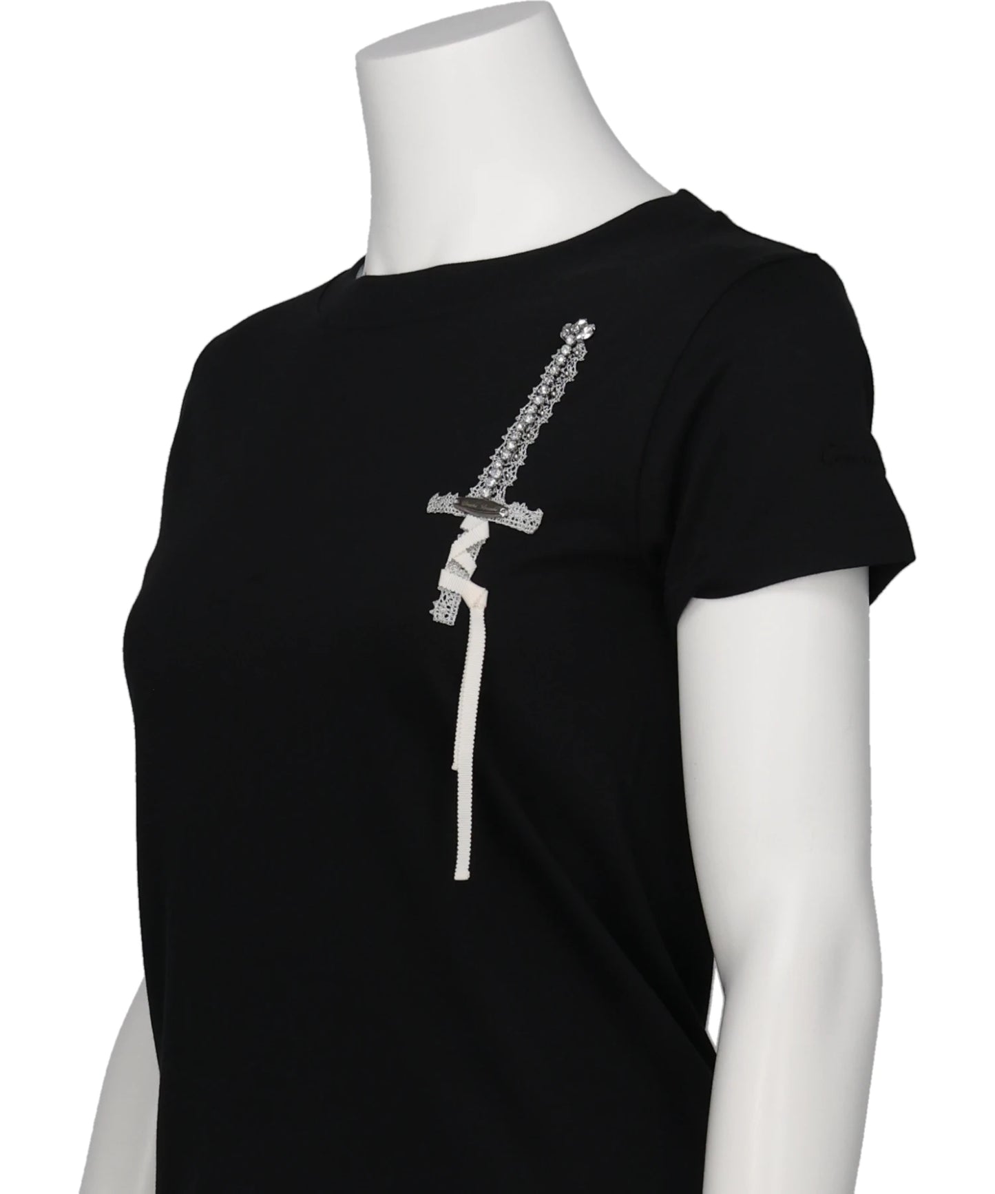 LACE KNIGHT EMBROIDERY T-SHIRT