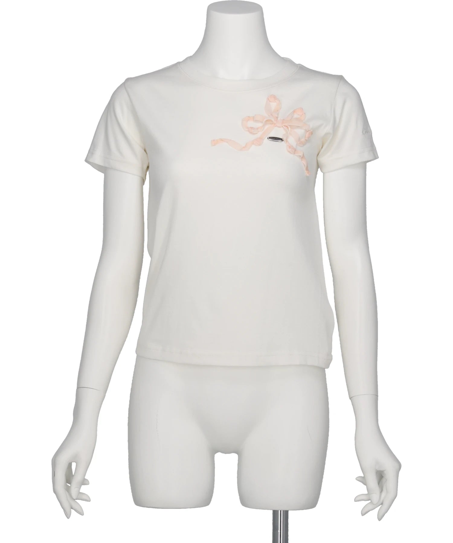 tanakadaisuke(タナカダイスケ) 2026SS VELVET LAZY RIBBON T-SHIRT TD-26SS-PO56