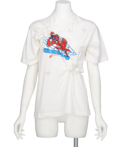 riv nobuhiko(リブノブヒコ) ALMON T-SHIRT