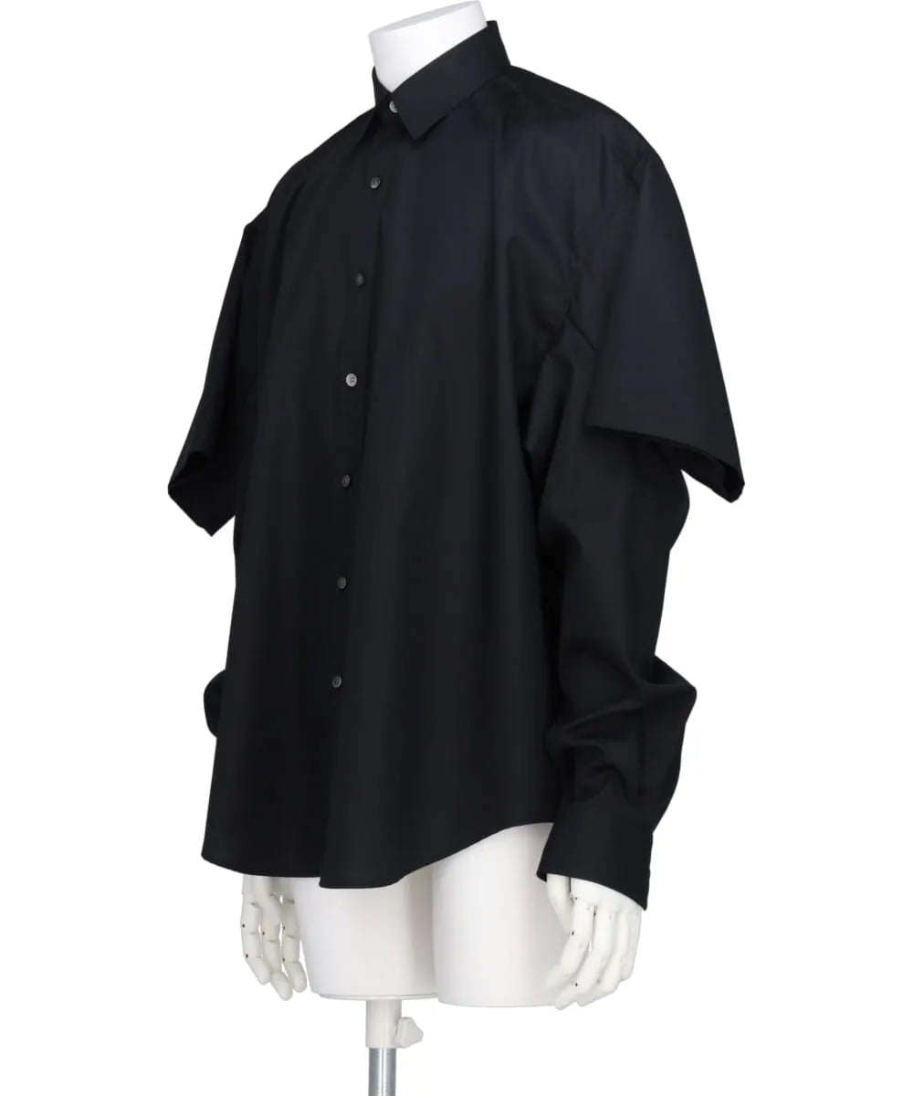 BROADCLOTH DOUBLE SLEEVE SHIRT