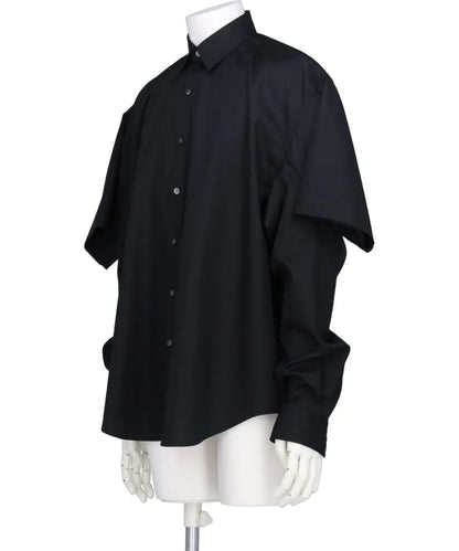 BROADCLOTH DOUBLE SLEEVE SHIRT