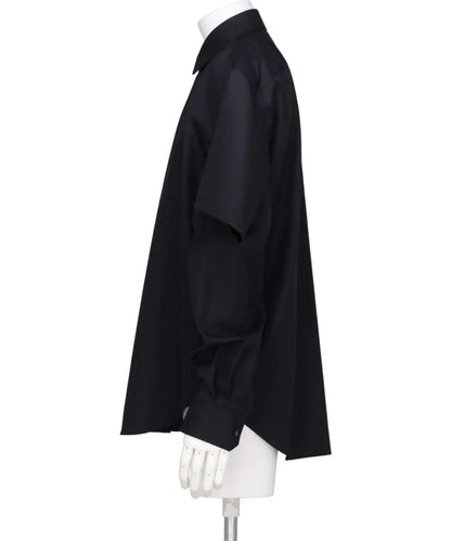 BROADCLOTH DOUBLE SLEEVE SHIRT