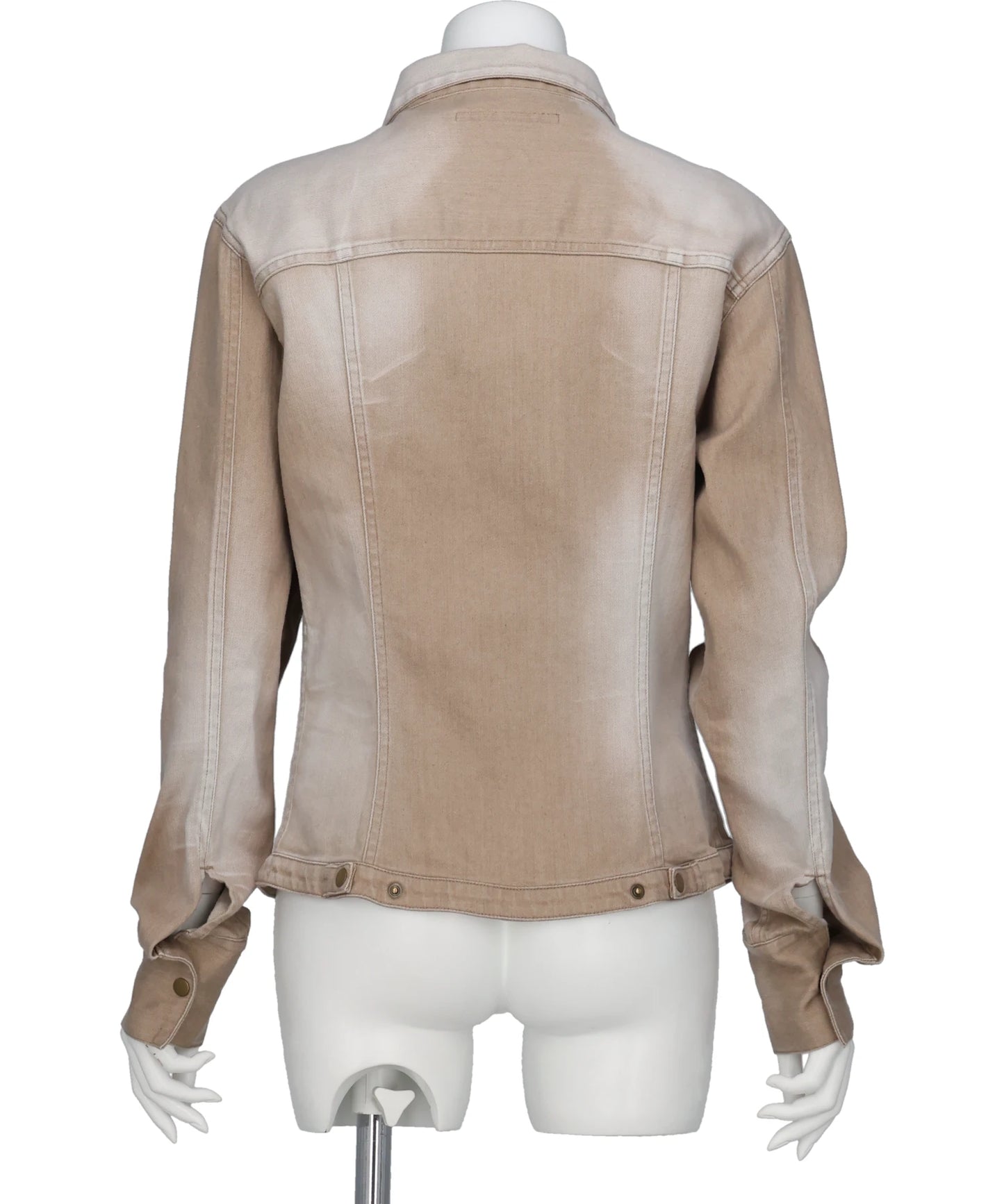 SHORT ZIP DENIM SHIRT