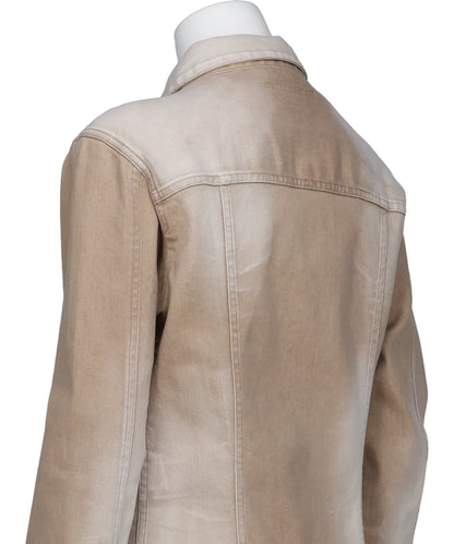 SHORT ZIP DENIM SHIRT