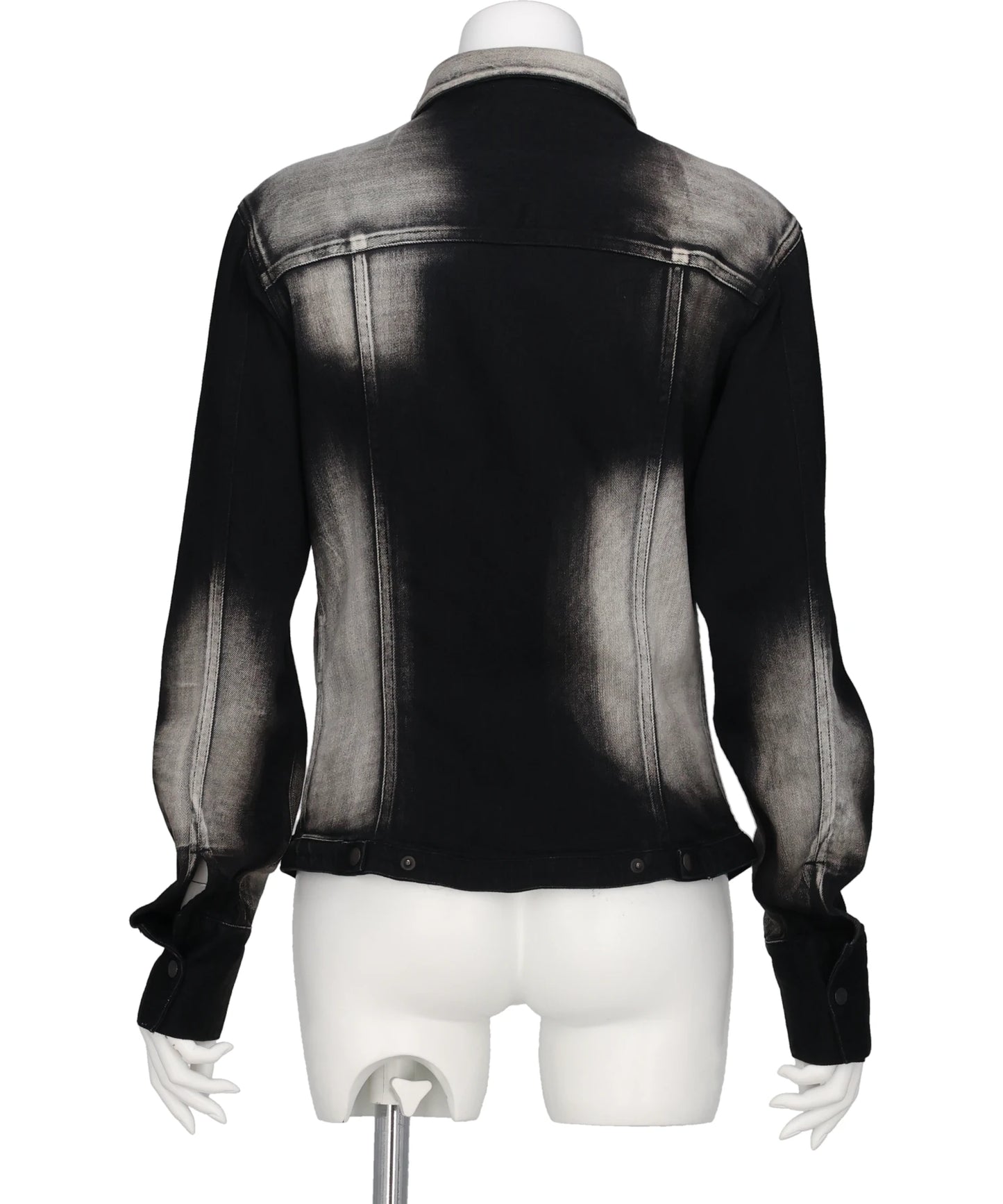 SHORT ZIP DENIM SHIRT