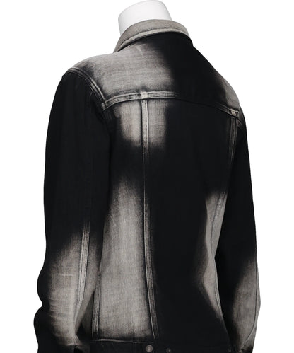 SHORT ZIP DENIM SHIRT