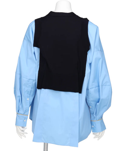 CASH FEEL KNIT LAYERED PO