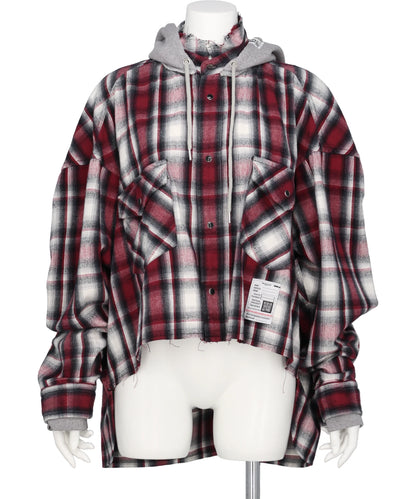Maison MIHARA YASUHIRO(メゾンミハラヤスヒロ) HOODIES CHECK SHIRTS