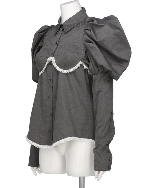 OSCARINE PUFF BLOUSE