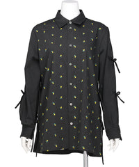 naokitomizuka(ナオキトミズカ) FLOWER EMBROIDERY RIBBON BLOUSE