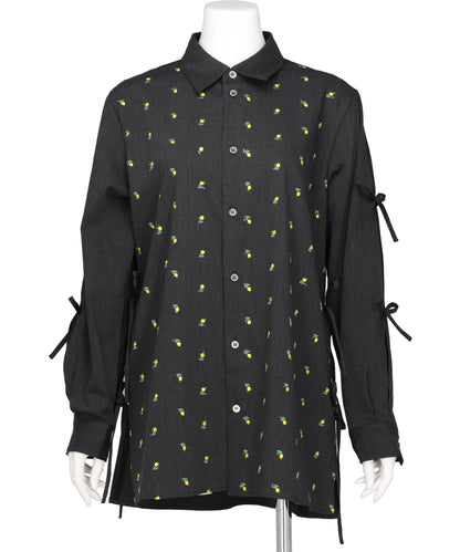 naokitomizuka(ナオキトミズカ) FLOWER EMBROIDERY RIBBON BLOUSE