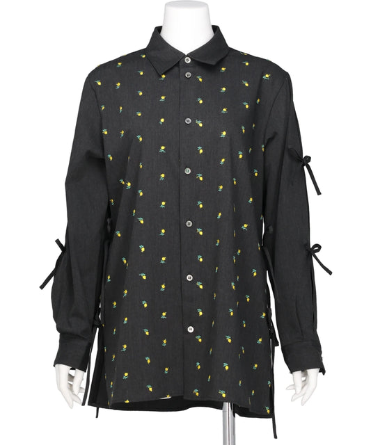 naokitomizuka(ナオキトミズカ) FLOWER EMBROIDERY RIBBON BLOUSE