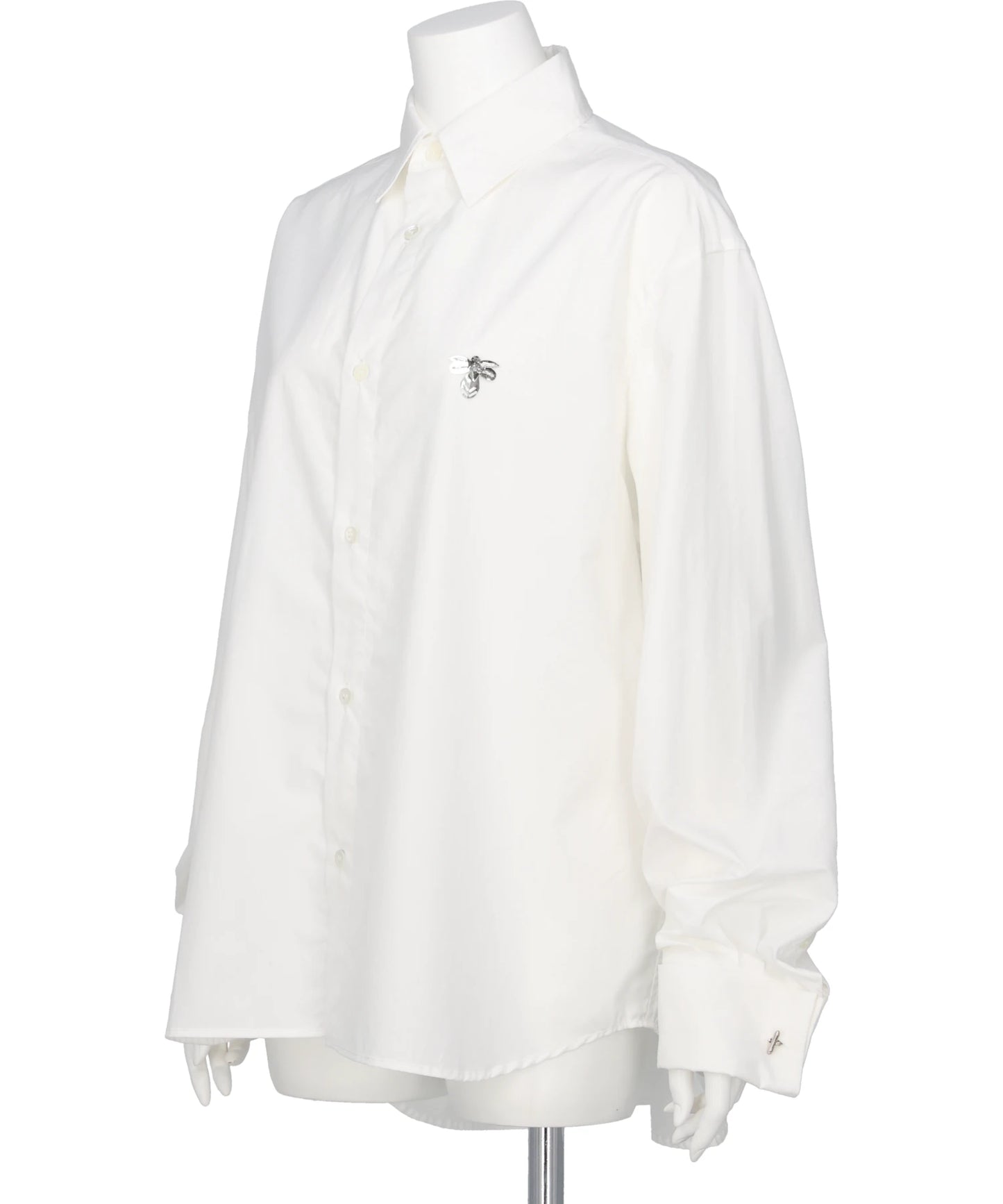 BEADED BUMBLE BEE DRESS SHIRT